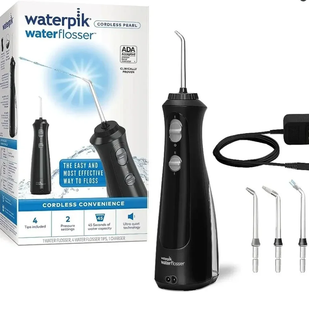 Waterpik‎ Cordless Pearl Waterflosser- Black